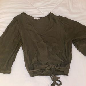 Army green shirt from Francesca’s